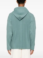 Miyake Pleated Homme Plisse Men's Fine Pleated Hooded Zipper Jacket 2