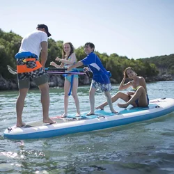 550*200 Big Inflatable Sup Boards Multi Person Paddle Board Team Stand Up Surfing Boards For Family 5.5*1.52m Customized Size