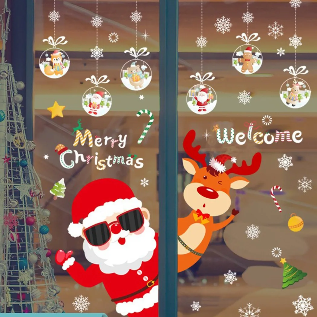 Window Wall Stickers Sticker Decor Christmas Christmas Decorating Ideas Windows Wall