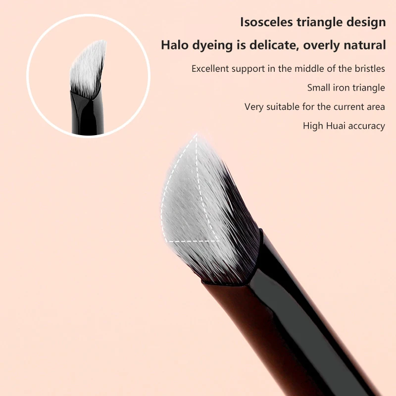 Abgewinkelte Text marker Bürste Gesicht Kontur Foundation Concealer Pinsel Dreieck Form synthetische Haar Foundation Text marker Pinsel – Detail 22