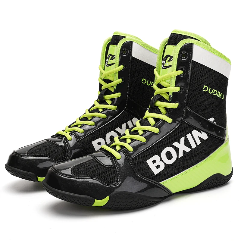 New Breathable Boxing Shoes Men's Lightweight Boxing Boots Women's Anti-slip Flight Sneakers Casual Comfortable Wrestling Shoes