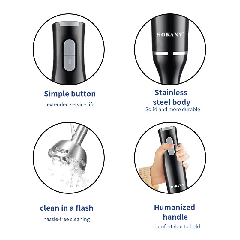 خلاط يدوي كهربائي متعدد الأغراض ، ، 2 سرعتين ، شو...