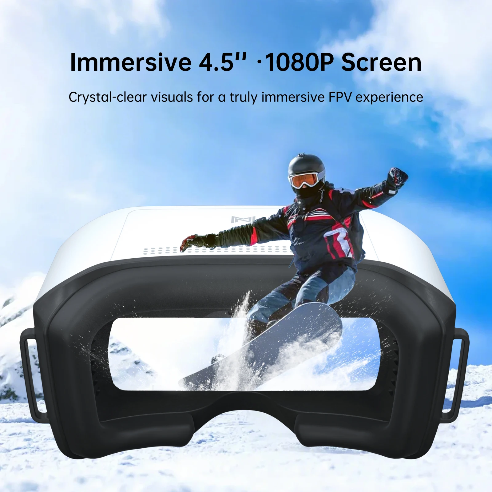 Caddx Walksnail Avatar HD FPV Goggles L 1920x1080 4.5 Inch 4km Distance Head Tracking for RC Cars FPV Drones Fixed-wing Gimbal thumbnail 2
