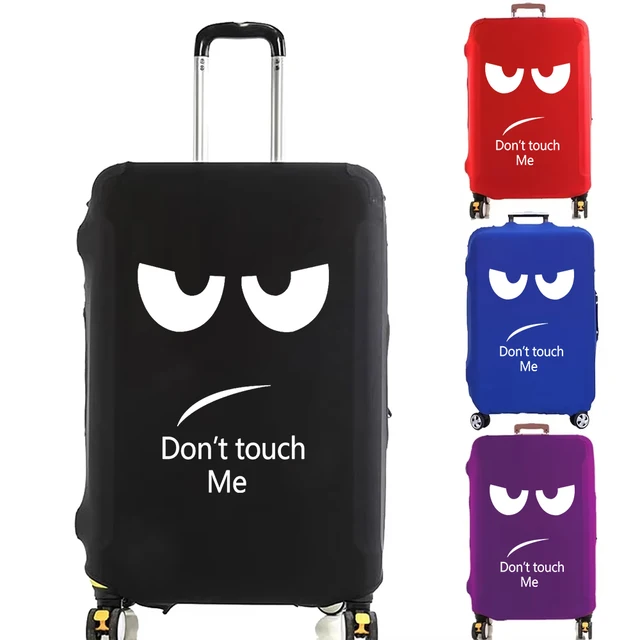 Don’t Touch Me Printing  Luggage Cover Travel Suitcase Protective Cover Elasticity Dust Covers Suitable for 18-32 Inch Suitcases