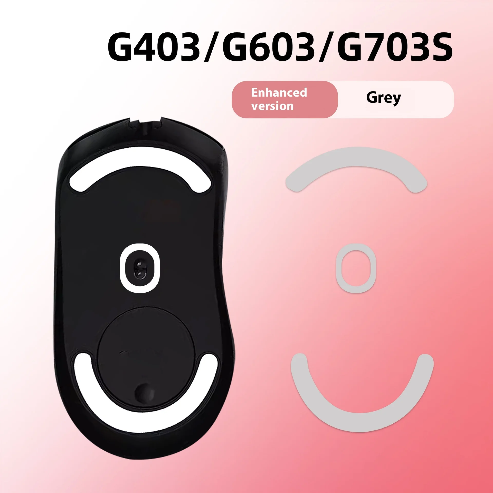1 세트 0.6mm 두께 Logitech G403 G603 G703 마우스 용 가장자리 마우스 피트 마우스 스케이트 교체