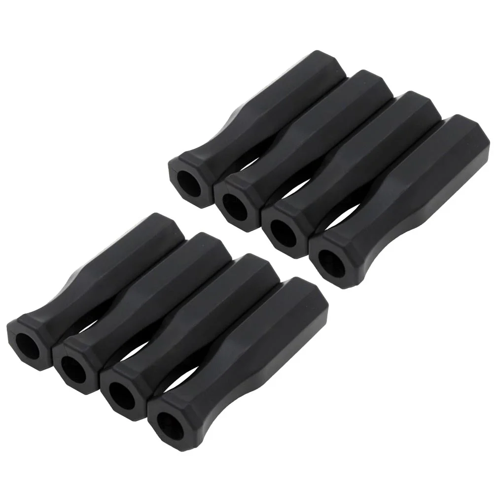 8 Pcs Plastic Table Football Handle Covers Foosball Handle Grip Replacement Spare Part Foosball Handle Grip Case Universal suitcase luggage case plastic spare strap flexible handle grip replacement for travel replacement luggage