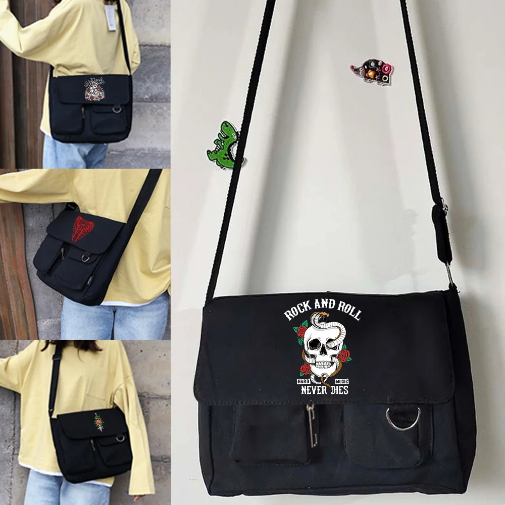 

Messenger Bag Crossbody bag Women Shopping Large Capacity Unisex Simple Casual Travel Canvas Shoulder bags Cobra series print