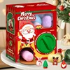 Christmas Twist Egg Maker Maker with Santa Elk Snowman Doll Fun Twist Egg Maker with Randomly Matches 6 Eggs Christmas Gift 5