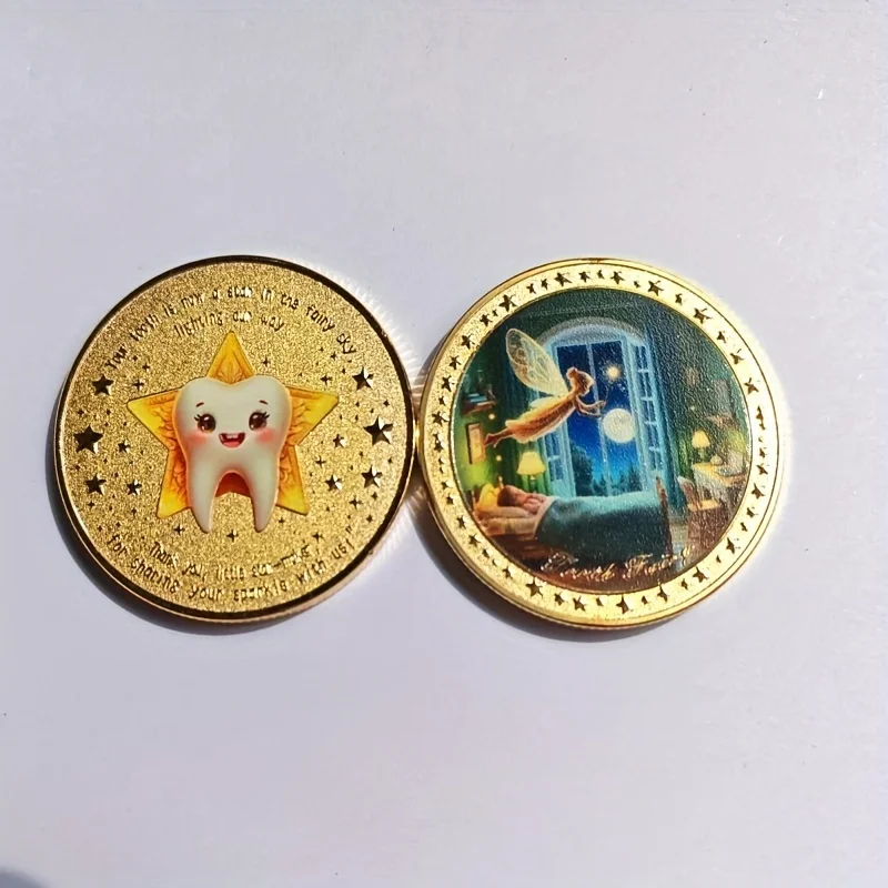 Enchanted Tooth Fairy Souvenir Coin for Birthday and Party Gifts