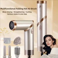 Sèche-cheveux 5 en 1, brosse sans balais, haute vitesse, avec diffuseur, sèche-cheveux ionique, peigne de coiffure à Air chaud, bigoudi automatique 2