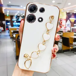 Luxury Plating Love Bracelet Anti - fall Smartphone Case - Sexy Cover Edition for Infinix note30 5G (Beige)