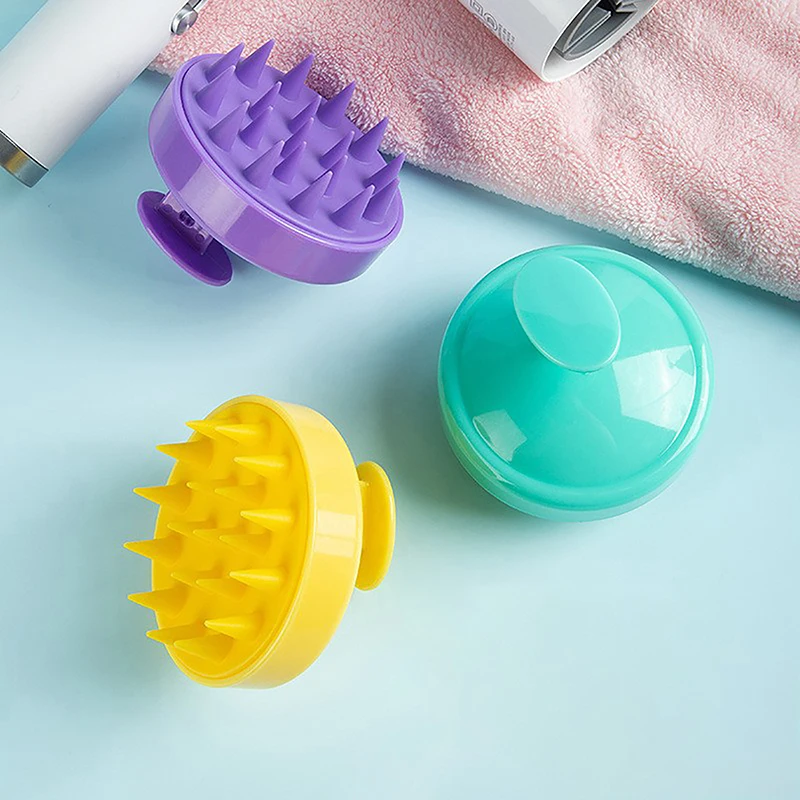 

Silicone Massage Brush Shampoo Head Scalp Massager Washing Comb Hair Body Shower Massage Brush Bath Spa Bathroom Accessories