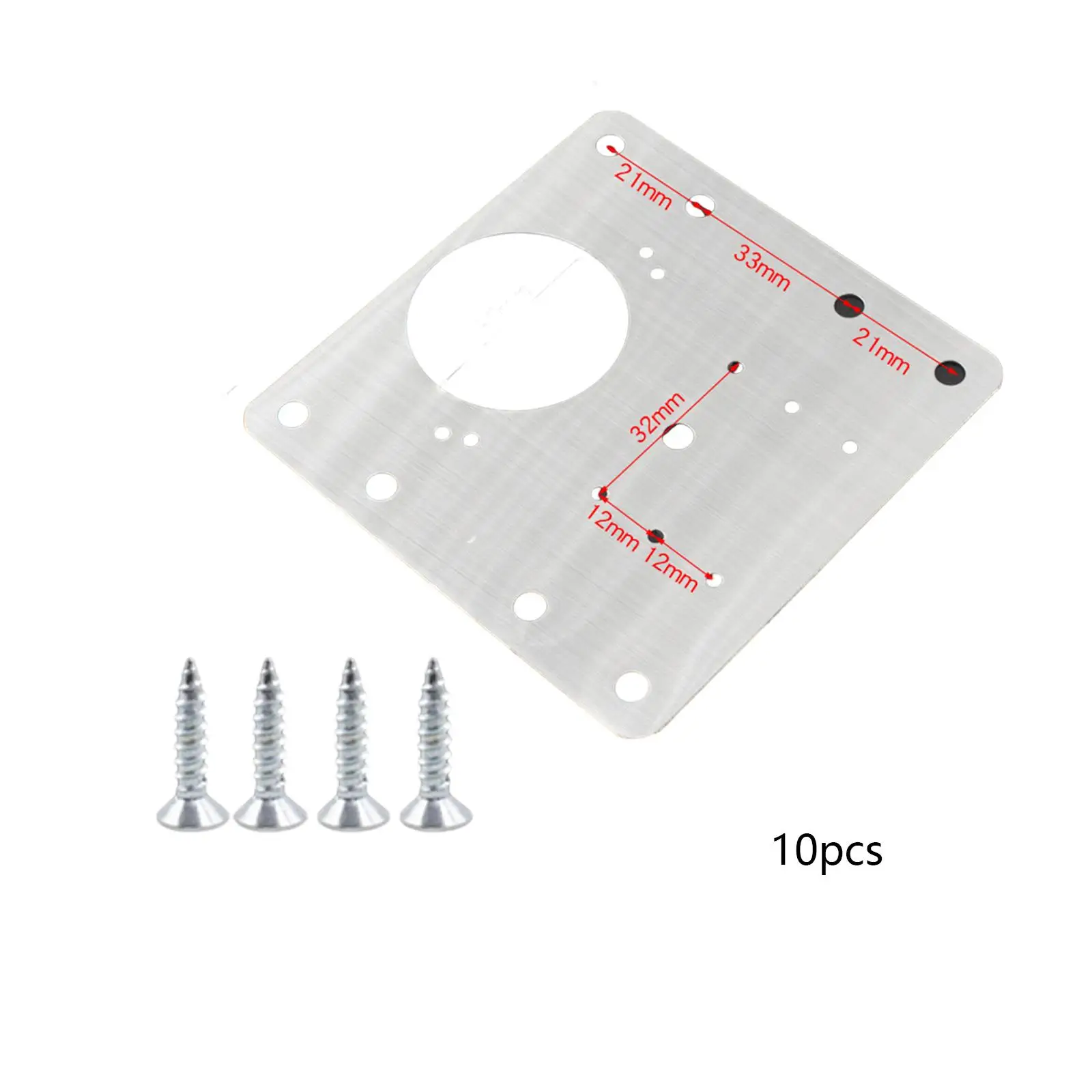 Hinges Repair Fixing Plates Stainless Steel Hinge Repair Brackets Hole Cover Hardware for Cabinet and Furniture