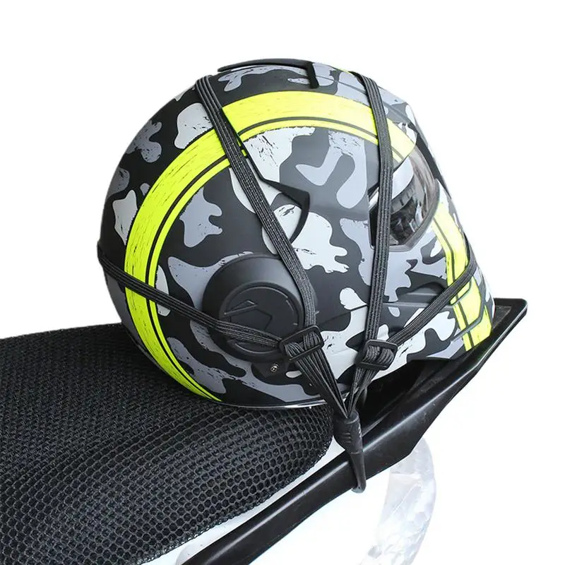 

23.6 Inch Helmets Strap 23.6 Inch Highly Elastic Helmets Strap Retractable Helmets Luggage Bungee Tying Rope Cord With 2 Hooks