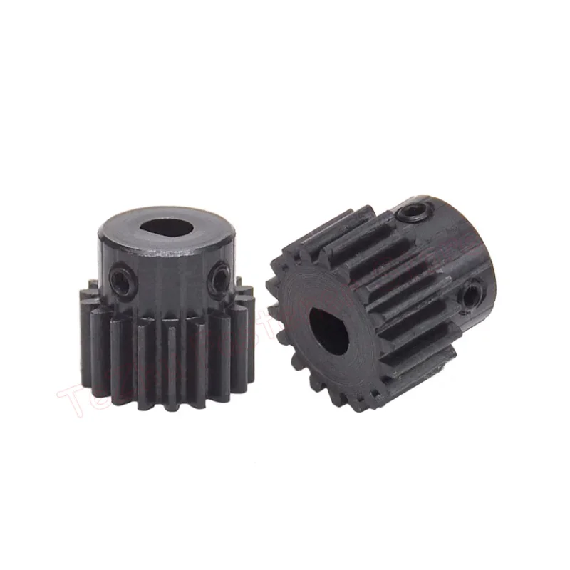 1pc 15 Teeth 1M Spur Gear with Step 1 Module 15T 45# Steel Metal Motor Gear D Hole 5x4.5/6x5/6x5.5/8x7/8x7.5mm