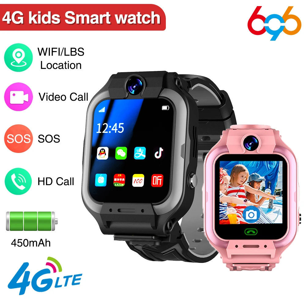 

Children Smartwatch GPS SOS Waterproof Smart Watch WIFI 4G Watch SIM Card Positioning Tracker Anti Lost Kids Video Call Student