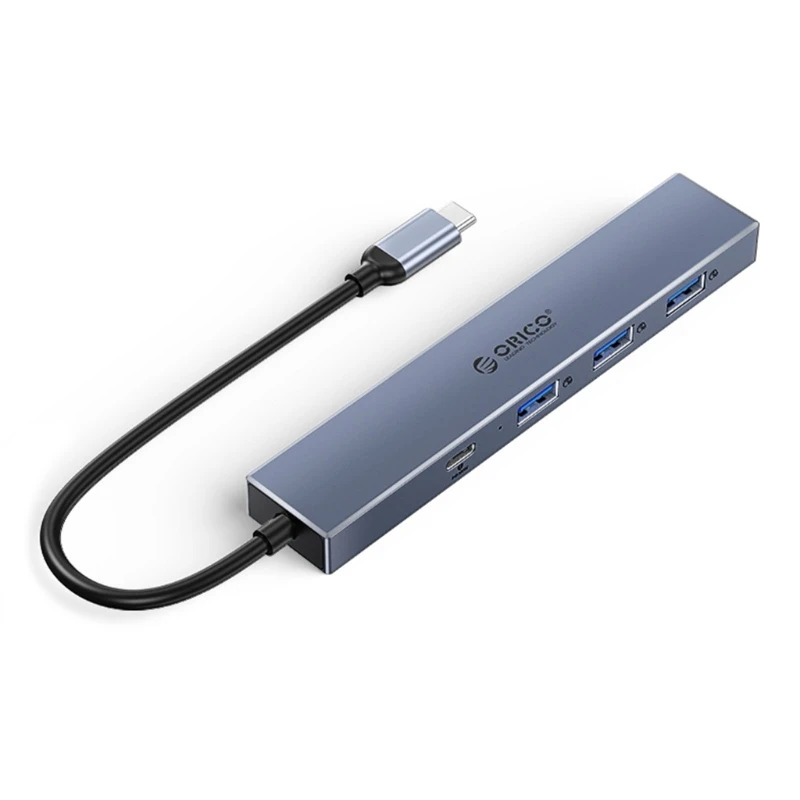 

4-портовый USB-концентратор C Многопортовый USB-адаптер TypeC Высокоскоростная передача данных 10 Гбит/с R2LB