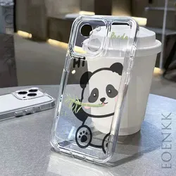 Adorable Panda Transparent TPU Phone Case - Stylish and Protective Cover for Redmi Note13Pro 5G (TM DQMYTKA32)