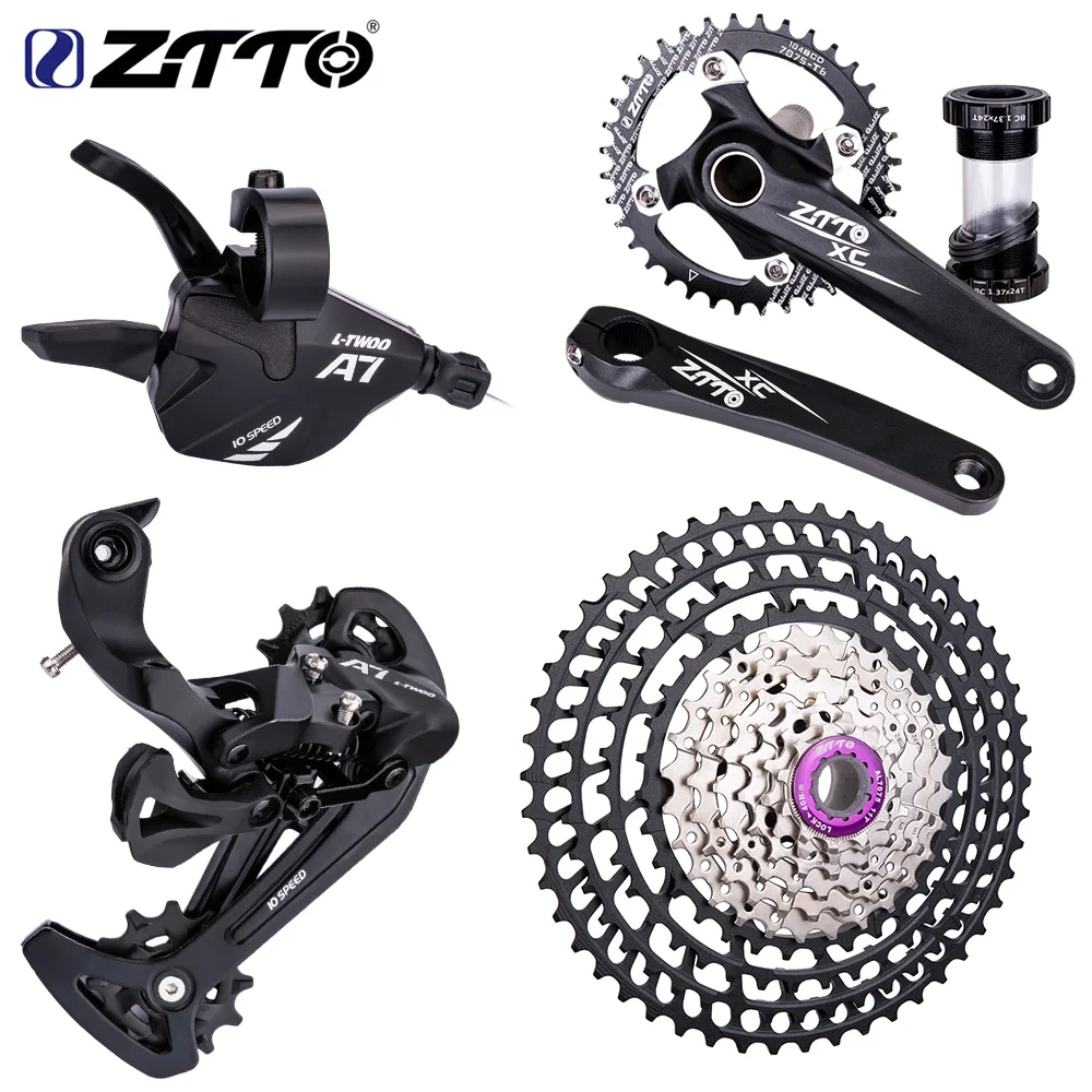ZTTO MTB 1x 10 Speed 11-50T Groupset 11/46T Wide Range Cassette 11
