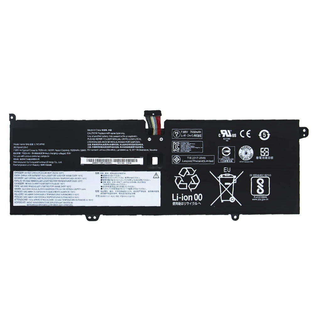 Nova Bateria do Portátil para Lenovo Yoga C940 14iil 81q9 2icp5 L18c4ph0 44 12960wh 7.68v 7820mah - Imagem 4