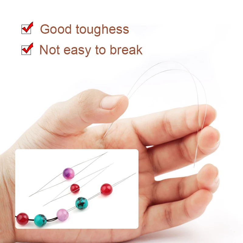 SMI stainless steel beading needles 4 styles jewelry making needle threaders set for jewelry