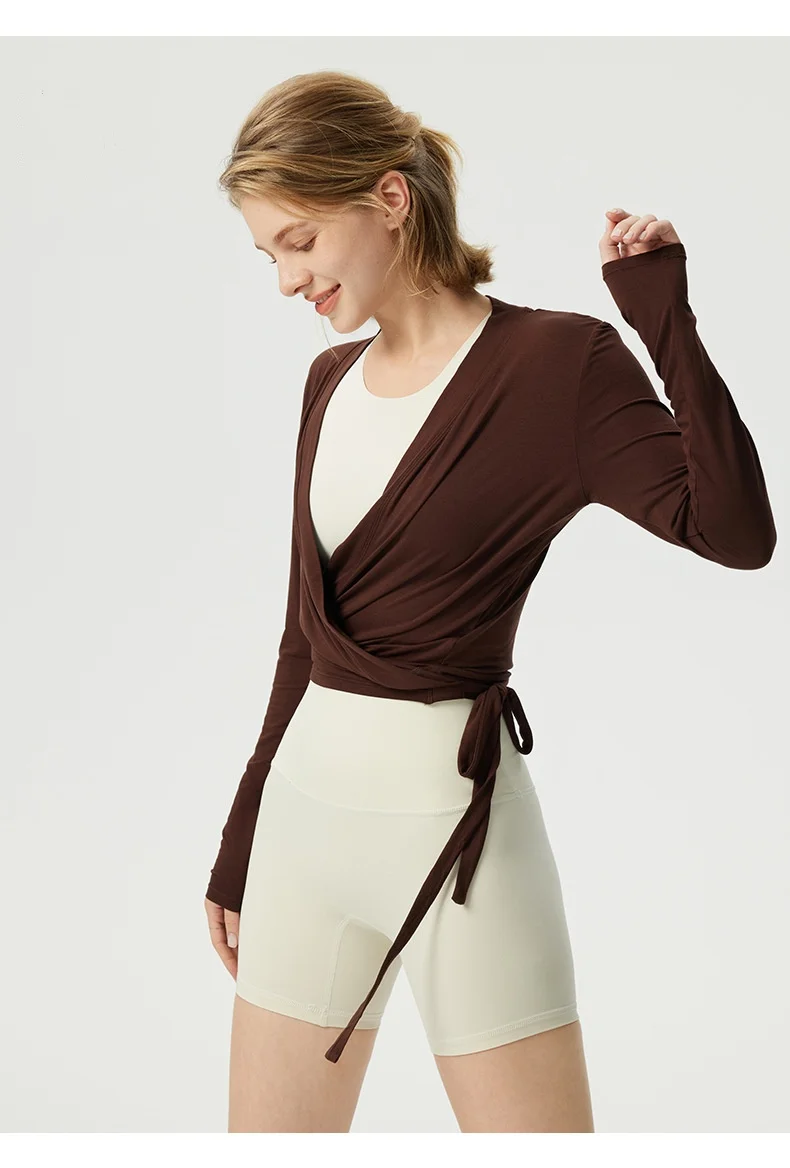 Yoga Women Crossover Strap Long Sleeve 1