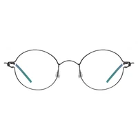 Репродукция датского бренда β, оправа из титанового сплава, безвинтовой дизайн, женские и мужские круглые очки, овальные миллионариков, корейские очки — изображение 3