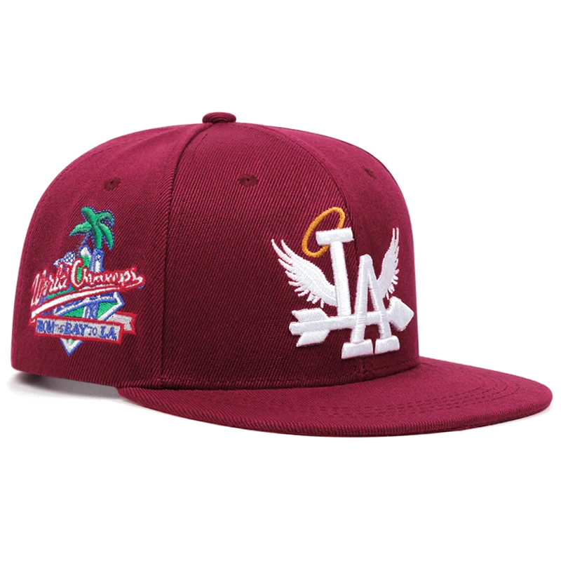 2024 Coconut Tree Embroidery Snapback - Men's Versatile Casual Hat