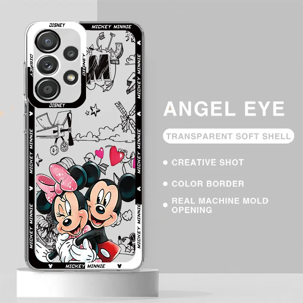 thumbnail image 1 of Disney-funda de Mickey Mouse para Samsung Galaxy, cubierta suave transparente, A13, A24, A33, A25, A54, A34, A14, 4G, A23, A15, A73, 5G, 1 of 5
