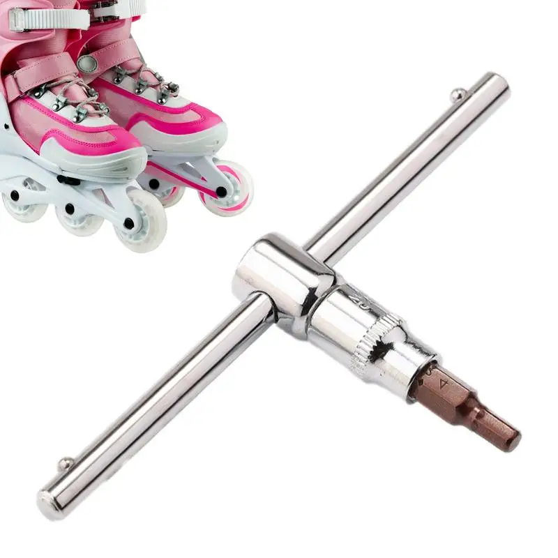 

Roller Skate Hex Wrench T Bone Repair Tool For Inline Skates Wear Resistant T Shape Handle Wrench For Skateboard Quad Skates