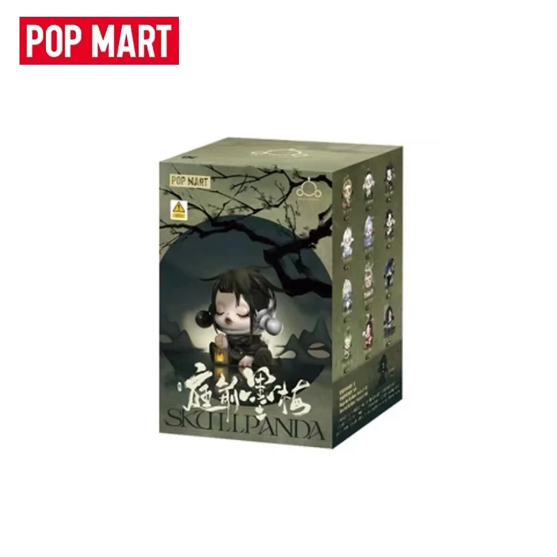  POP MART 스컬판다 잉크 매화 시리즈 블라인드 박스 귀여운 애니메이션 액션 피규어 미스터리 서프라이즈 인형 소녀 선물