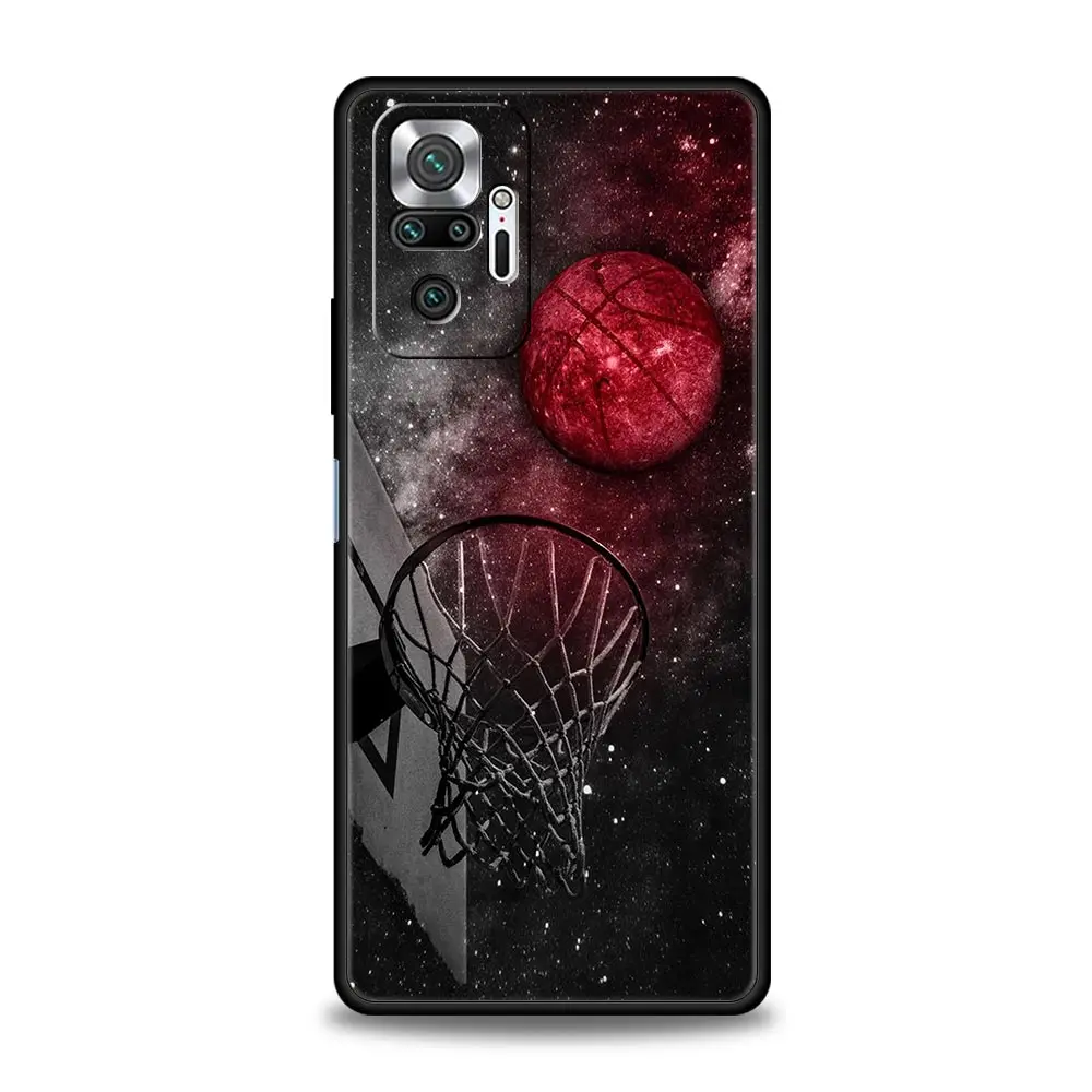 Sleek Black Sports Basketball Basket Phone Case
