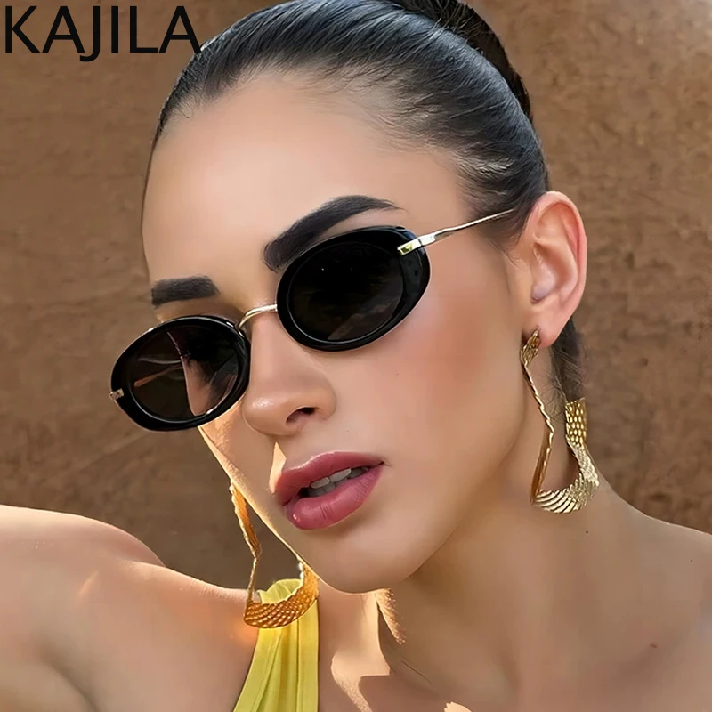 Fashion Sunglasses Oval Shades | Vintage Sunglasses Oval Small - Vintage Oval
