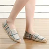 Breathable Lazy Shoes Comfortable Slip-on Soft Hand Stitched Thread Linen Sole Footwear Straw Woven Canvas Shoes Four Seasons 3