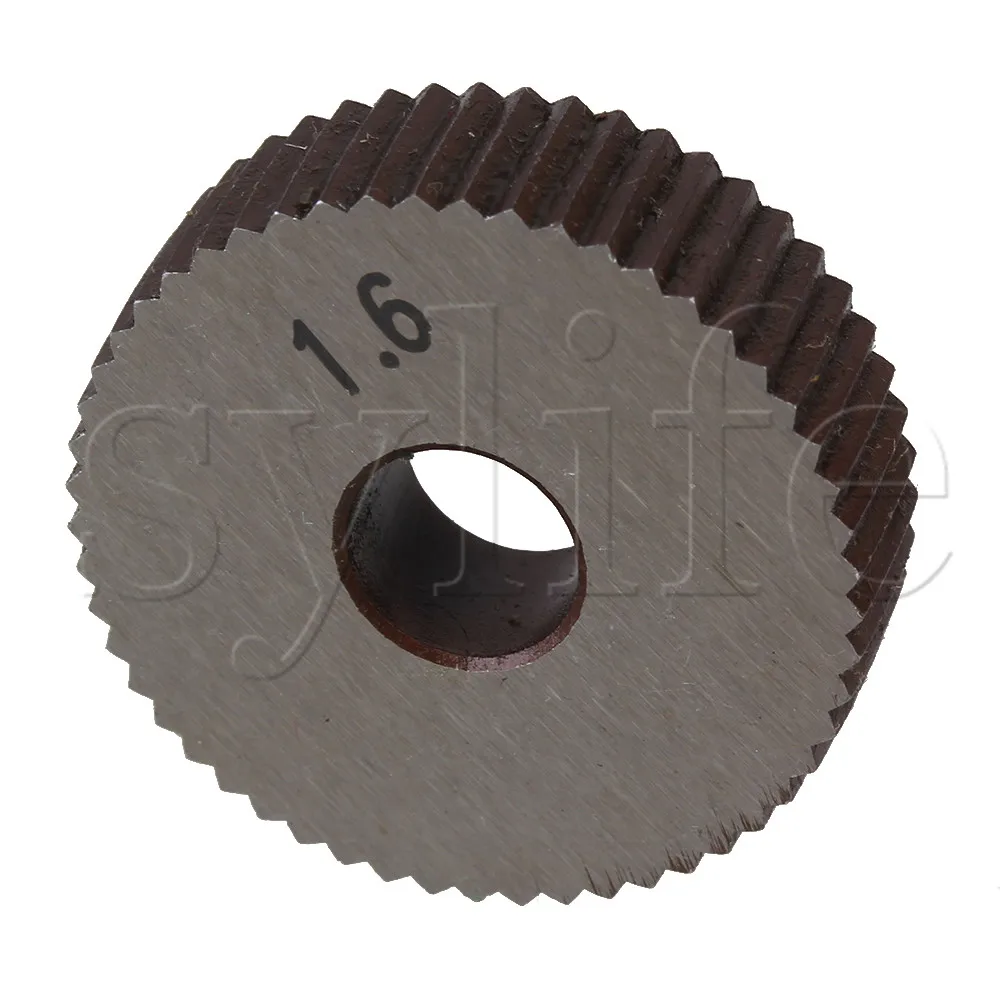 2pcs High Speed Steel Single Straight Coarse 1.6mm Pitch Linear Knurl Wheel