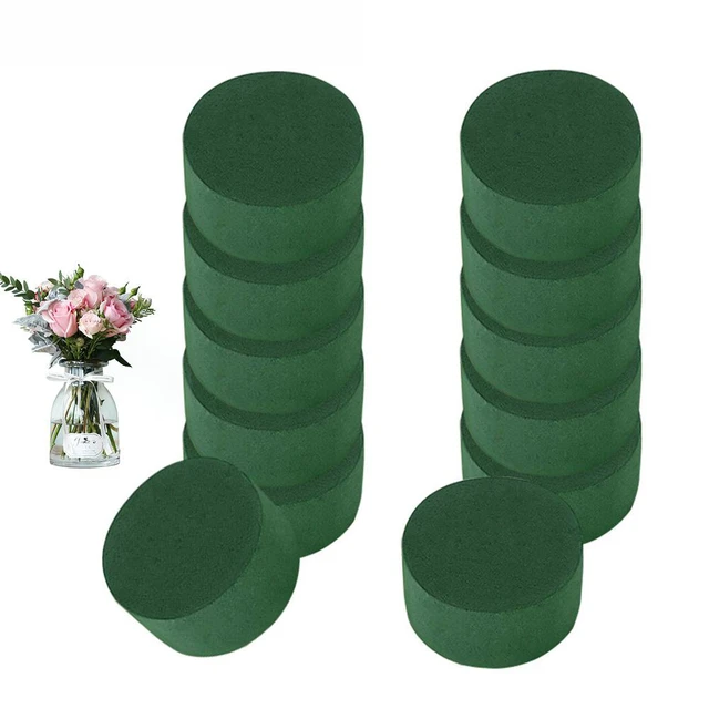 Round Wet Floral Foam for Florist Flower Arrangements (3.1 x 1.5