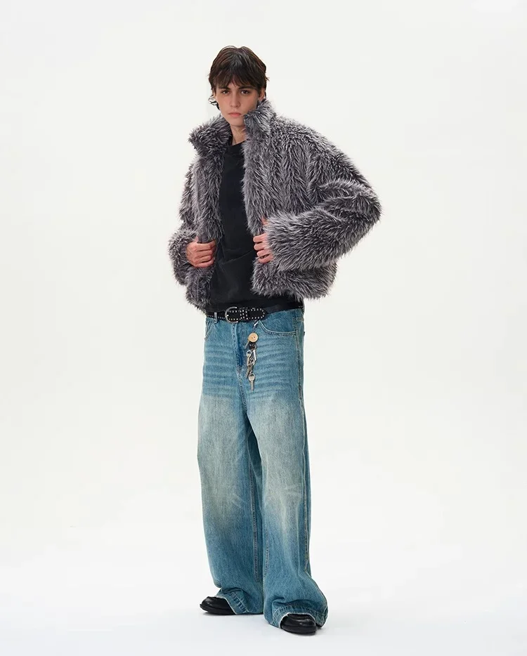 Tung Sung Fur Imitation Thickened Men Faux Fur Coat Men Warm New Winter High Quality Luxury Fluffy Jacket 4