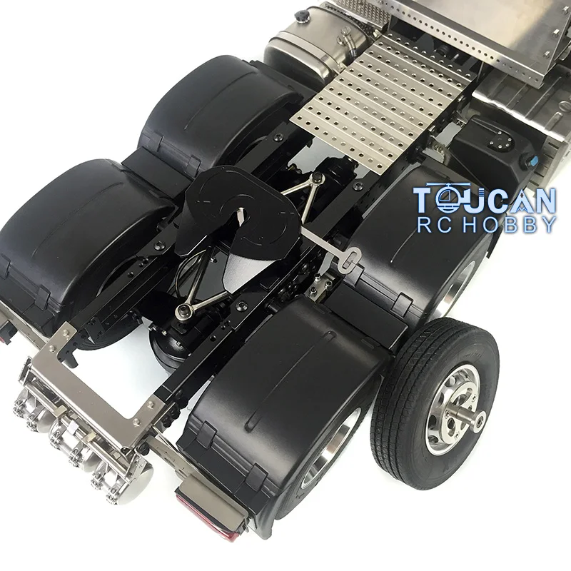 6X4 LESU 1/14 RC Tractor Truck Metal Chassis KIT Cabin Radio Control Vehicle Winch Warning Lights Tamiyaya Model Toys THZH1035 5