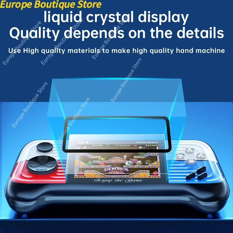 G9 Handheld Game Console Joystick-style Retro Single/Dual Controller Classic 666 Games Portable Nostalgic Student Arcade Console - 3