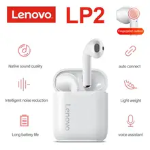 

Original New Lenovo LP2 TWS Wireless Earphone Bluetooth 5.0 Dual Stereo Bass Touch LP1 UPDATED IPX5 Life Waterproof Dual Mic