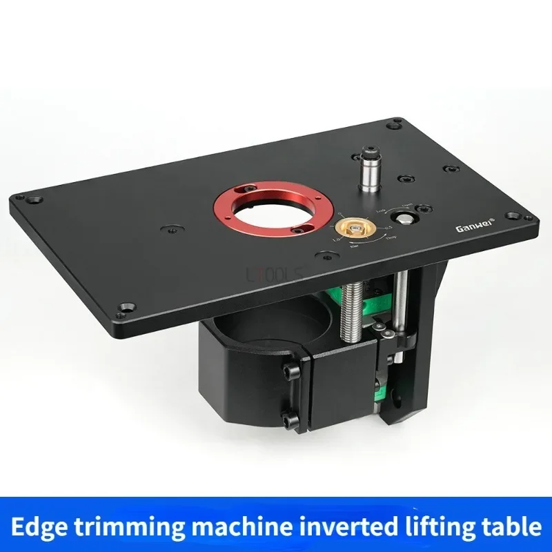 Aluminum Alloy Trimming Machine Inverted Lifting Table Fine Adjustment Lifting Milling Cutter Chamfering Woodworking Workbench