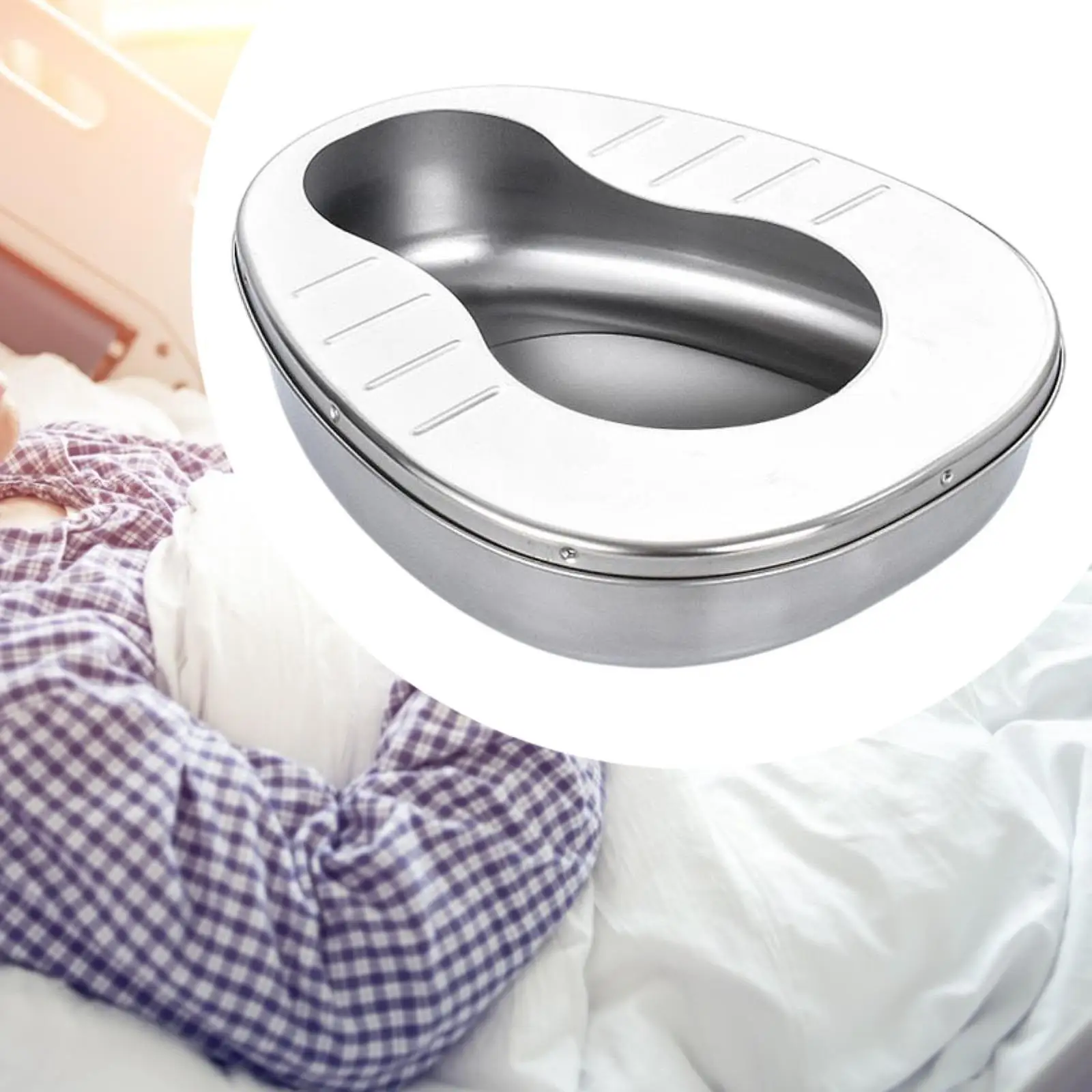 Elderly Bedpan Reusable Thickened Practical for Men Women Bed Bound Home Use 5