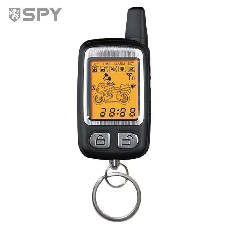 SPY 2 Way Motorcycle Alarm Remote Control Start Cyclone with Remote Start