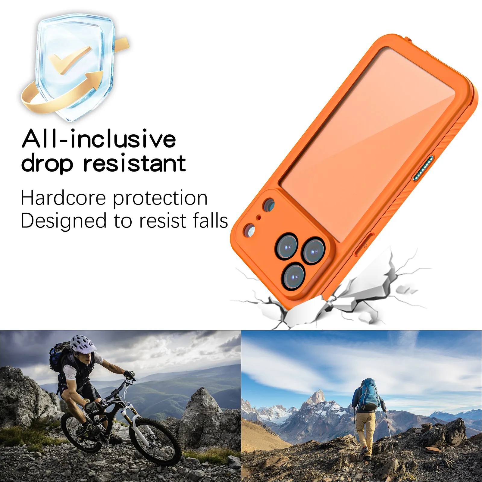 Ultimate Waterproof & Shockproof Protective Case with Screen Protection