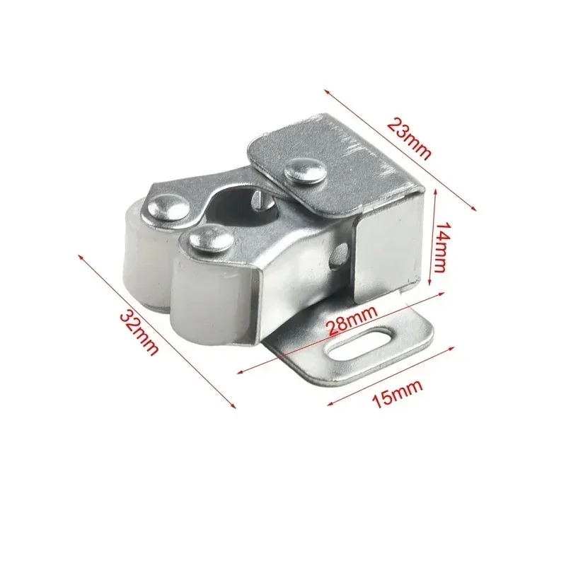 Press The Home Wardrobe Door Lock Buckle Touch The Bead Magnetic Dual Wheel Spring Fixed Low Foot Cabinet Door
