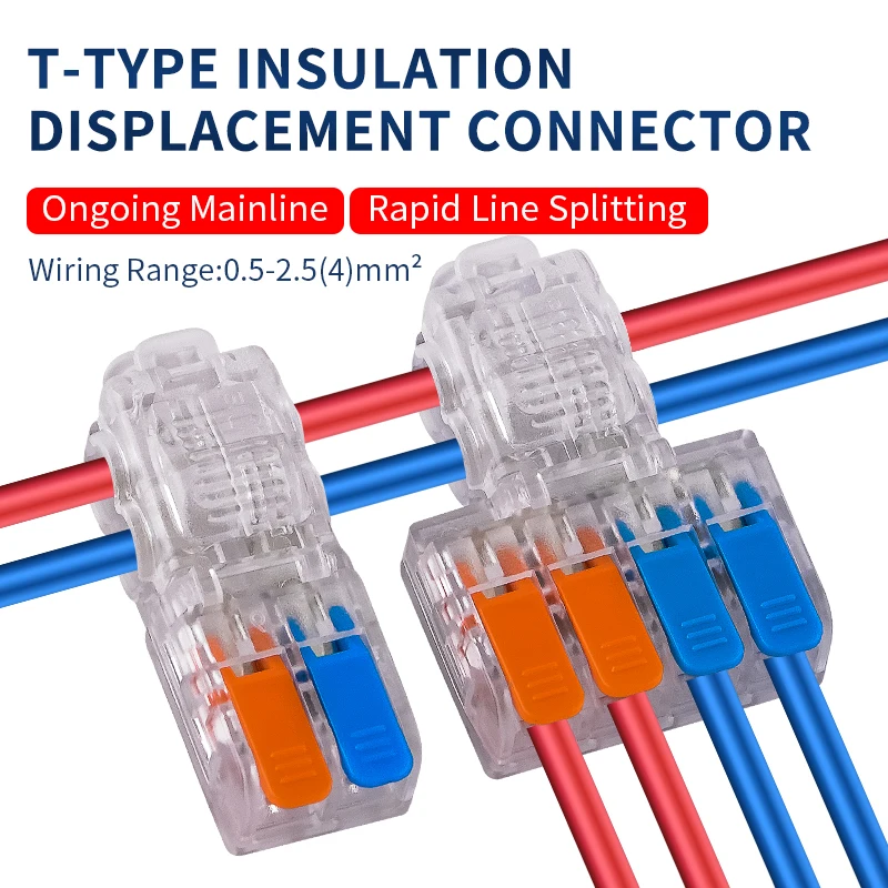 10Pcs Quick CMK 21 Lever Connectors Multiple In Out Quick Cable Wire Crimping Plug Mini Thinned Fast Terminal Blocks LED