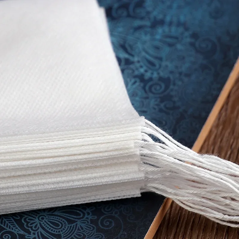 Description Picture 3 of item100pcs Useful Tea Brewing Bag Tea Bags Disposable Soup Seasoning Bag Stew Ingredients Traditional Chinese Medicine Gauze Bags