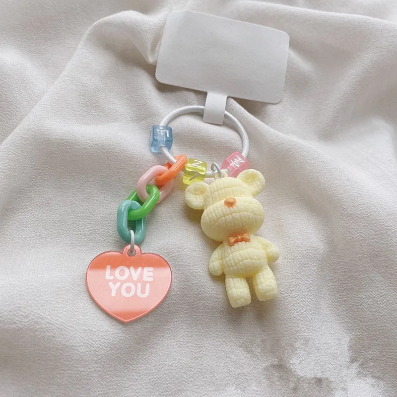 Korean Cute Flower Hanging Phone Chain Case with Anti-Lost Strap
