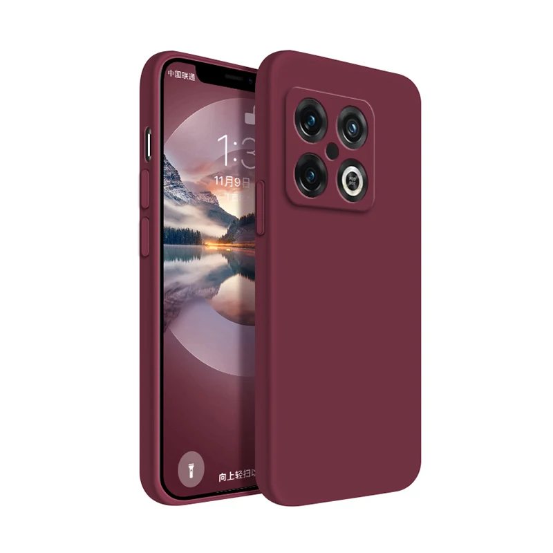 Luxury Shockproof Liquid Silicone Square Phone Case – Soft Back Cover Housing