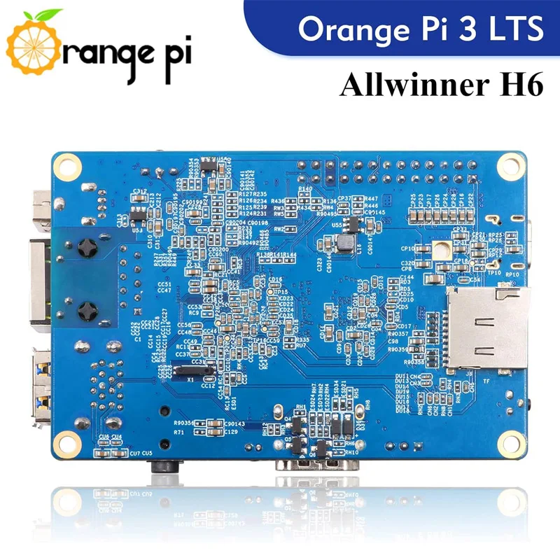 Orange Pi 3 LTS 2GB LPDDR3 8GB EMMC AllWinner H6 SoC ̴ ǻ,  BT5.0 ⰡƮ ̴, ȵ̵ 9.0   OS 